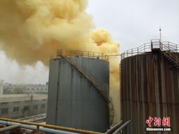 寧波一化工企業瀝青罐起火 現場黃煙彌漫 高清組圖